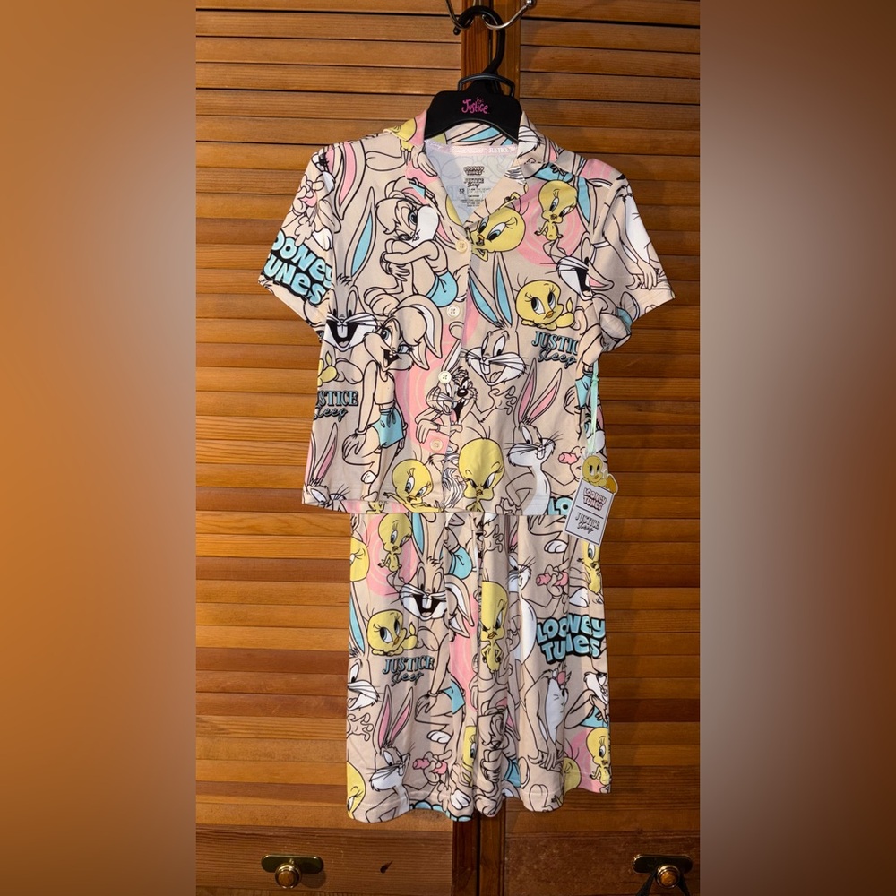 Justice x Looney Tunes Girls Pajama Set – Size XS (5/6) NWT - Picture 7 of 8